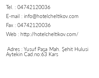 Cheltikov Hotel iletiim bilgileri